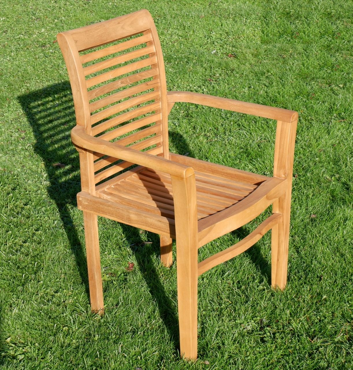 ASS Teak Set: Gartengarnitur Bigfuss Ausziehtisch 130-180 x 80cm mit 4 Alpen Sessel Holz Serie JAV