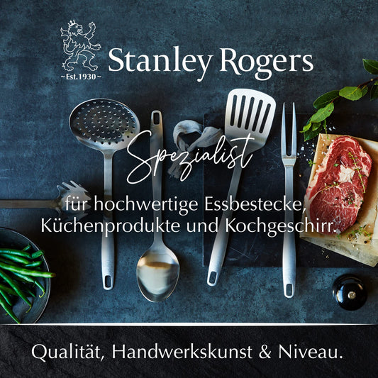 Stanley Rogers – Fleischgabel aus rostfreiem Edelstahl – Grillgabel für Fleisch in satinierter Optik – Spülmaschinenfestes Küchen Zubehör