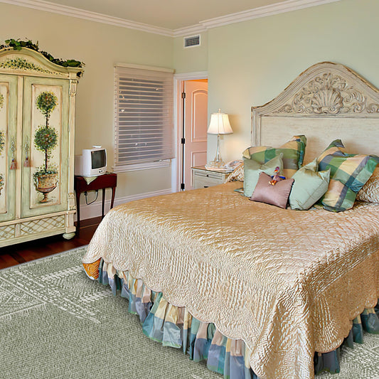 PONY DANCE Teppich Waschbar in Waschmaschine Leichter und Faltbarer Teppich Kinderzimmer Teppich Wohnzimmer 160x230 cm Teppich Antirutsch Kurzflor Teppich Modern, Salbeigrün