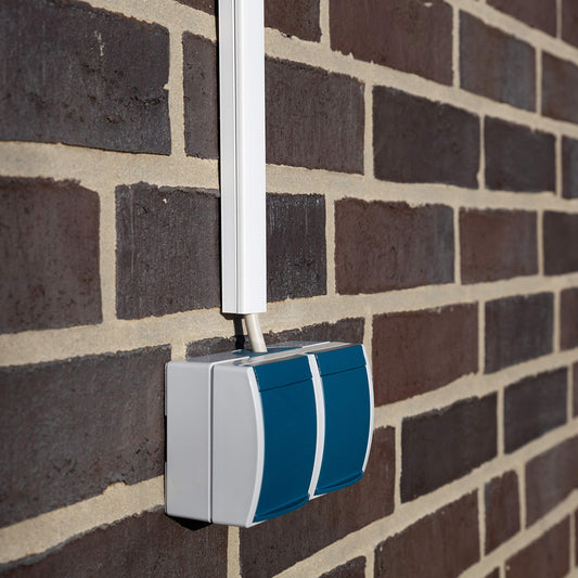 Kabelkanal Selbstklebend Weiss 1m (10 Stk. - 12x12mm klein) - 10m Kabelkanäle mit Schaumklebeband fertig für Montage an der Wand - 12x12mm