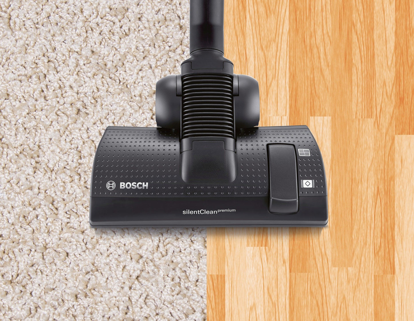 Bosch Staubsauger beutellos ProSilence Serie 8 BGS7MS64, Bodenstaubsauger, leise, Hygiene-Filter, Bodendüse für Parkett, Teppich, Fliesen, Starke Saugleistung, langes Kabel, 800 W, schwarz