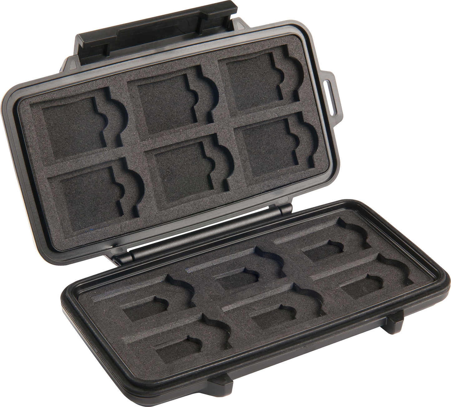 PELI 0915 Speicherkarten Case, IPX4 Wasserfest, 0,1L Volumen, , Schwarz, Black, kleiner sd-karten koffe, 0910-015-110E