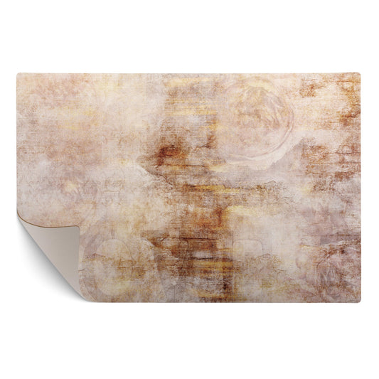 murando - Vinyl Teppich 90x60 cm - PVC Küchenteppich für Wohnzimmer Schlafzimmer Outdoor Läufer Küche Vinylteppich Dünn rutschfest Balkonteppich Design Abstrakt Beton Effekt Beige f-A-0911-bi-a