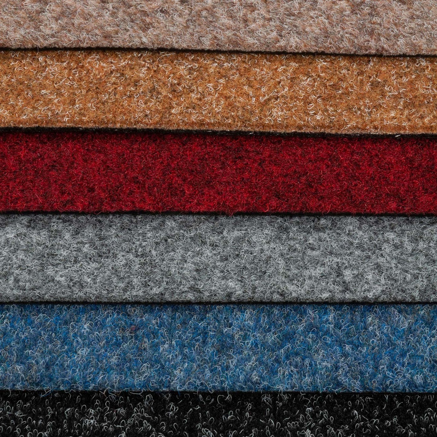 Schatex Teppichfliesen grau für Büro Teppichfliesen 50x50 selbstliegende hellgrau Nadelfilz Teppichbodenfliesen ideal als Messeteppich | (4 Fliesen = 1 m², Grau)
