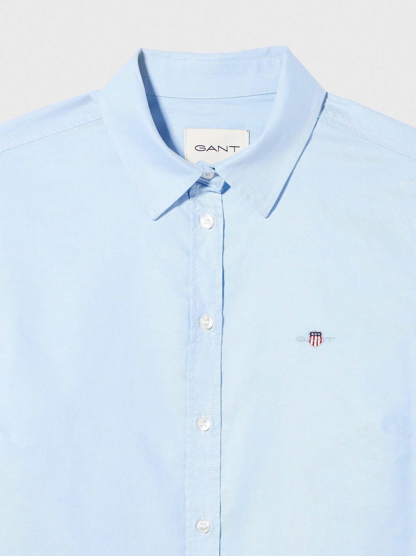 GANT Damen Slim Stretch Oxford Shirt Klassisches Hemd, Light Blue, 42 EU