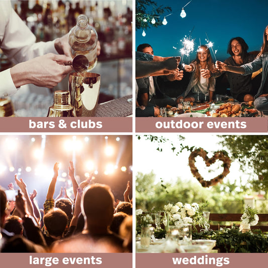 MATANA 24 Premium Rosa Sektgläser aus Kunststoff, 150ml - Stabil & Mehrweg - Plastik Sektgläser Pink, Champagner Gläser, Cocktailglas, Sektbecher, Proseccogläser für Hochzeit, Junggesellinnenabschied