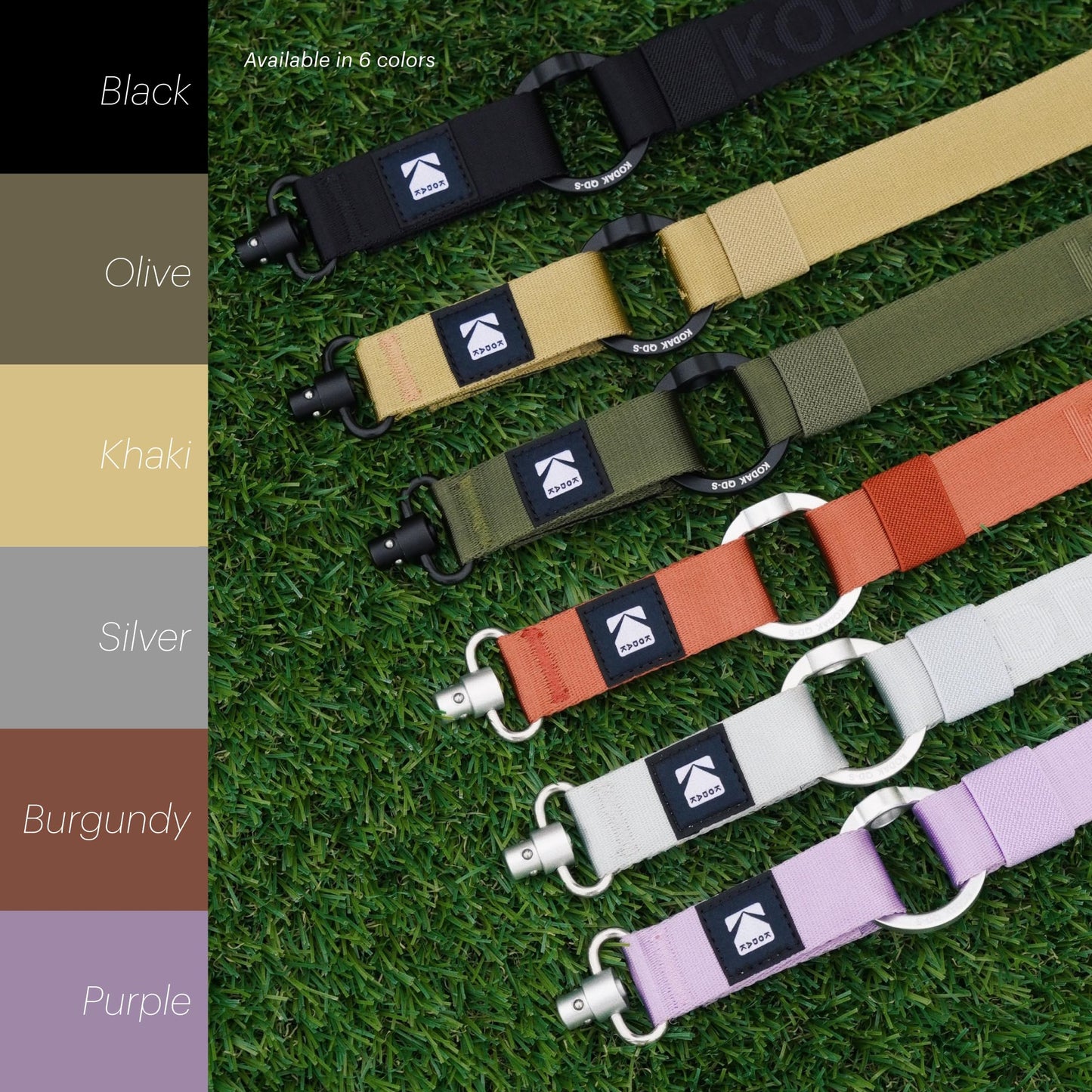 KODAK Multi-Purpose Camera Strap Mehrzweck-Kameragurt (Schwarz) -Schnellverschluß,Einstellbar,Leichte,Langlebige Metall Drehgelenke,Nacken-Schultergurt für Spiegelreflexkamera,Kompaktkamera,Smartphone