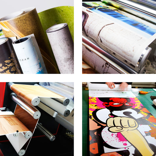 murando - Vlies Tapete Deko Panel Fototapete Blumen Wanddeko 10 m Tapetenrolle Mustertapete Wandtapete modern design Dekoration - Natur Botanik wie gemalt b-B-10073-j-a