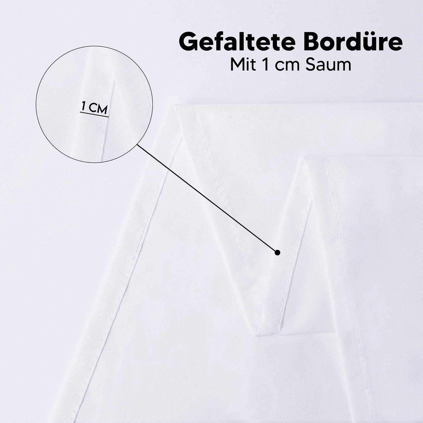 Utopia Kitchen Polyester Tischdecke 110 x 140 cm (2er-Pack, Weiß) Maschinenwaschbare Tischdecke Ideal für Partys, Veranstaltungen, Hochzeiten und Restaurants (44 x 56 Zoll)