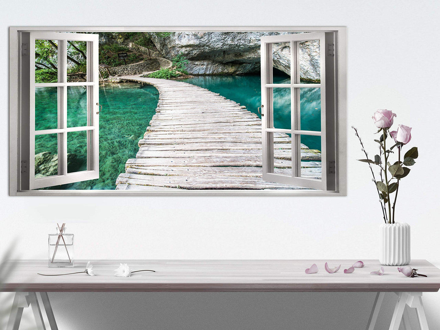 murando Wandbild Mega XXXL FensterblickEinteiliger XXL-Format Kunstdruck zur Selbstmontage Leinwandbilder moderne Bilder DIY Wanddekoration Wohnung Deko Landschaft c-C-0374-ak-e
