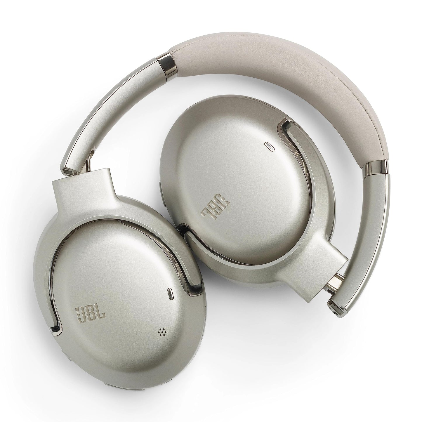JBL Tour One M2 – Kabellose Over-Ear Kopfhörer – Bluetooth Kopfhörer mit Adaptivem Noise Cancelling in Champagner – Bis zu 40 Stunden Wiedergabezeit mit nur einer Akkuladung