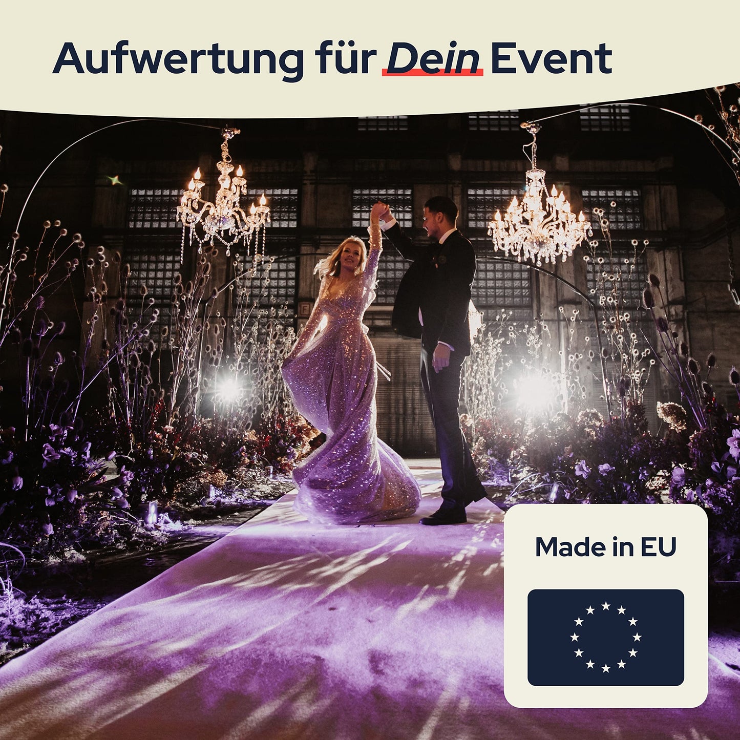 Primaflor Event- & Messeteppich Podium - Hellgrün - 100x400 cm– Robuster Flachfilzteppich mit Rutschfester, schalldämmender Oberfläche – ideal für den Messen, Ausstellungen & Events