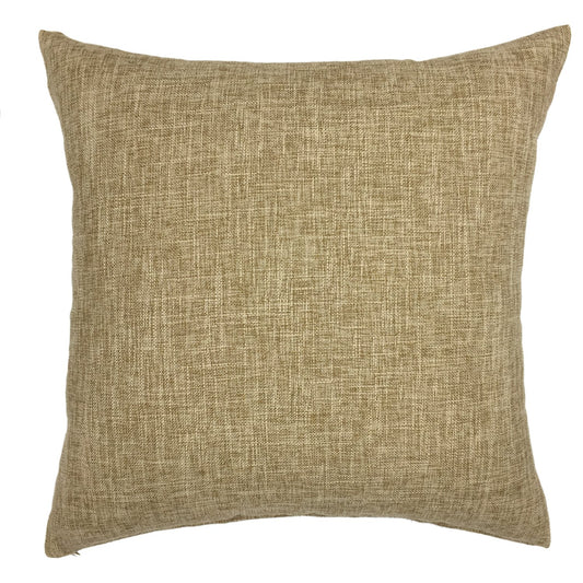 YOUR SMILE Dekorativer Kissenbezug aus Baumwollleinen, einfarbig, für Couch, Sofa, Bett, 55,9 x 55,9 cm, Khaki