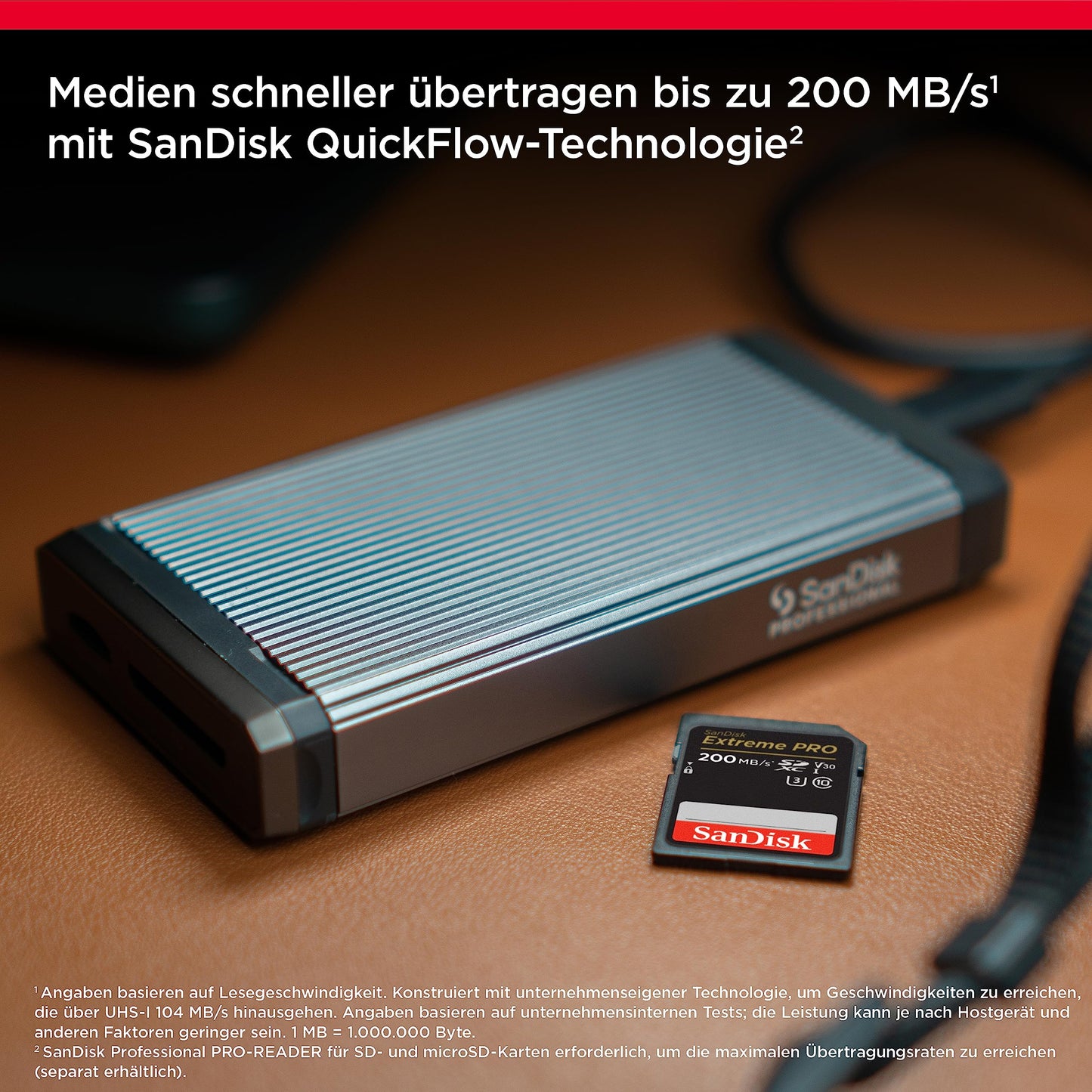 SanDisk Extreme PRO SDXC UHS-I Speicherkarte 128 GB (V30, Übertragungsgeschwindigkeit 200 MB/s, U3, 4K UHD Videos, SanDisk QuickFlow-Technologie, temperaturbeständig)