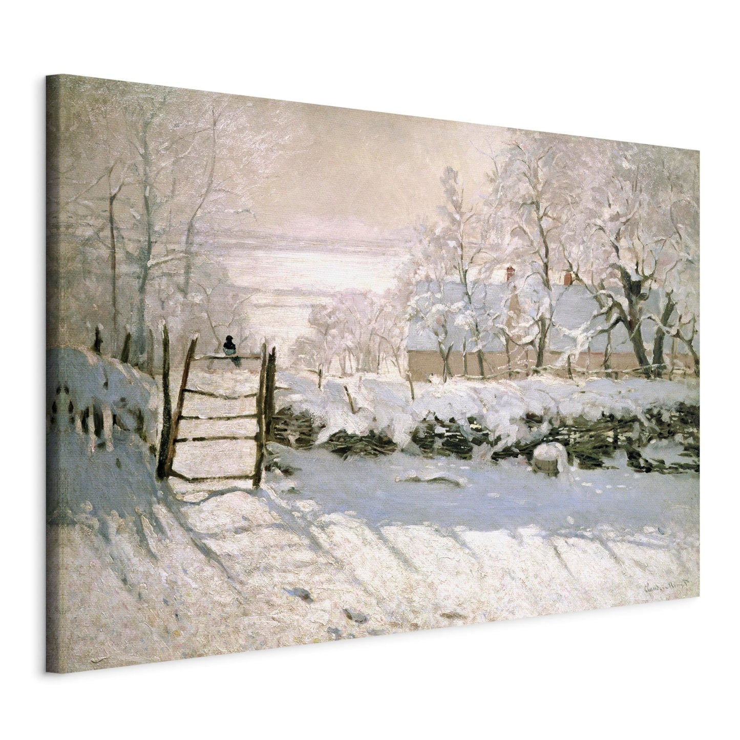 murando HandArt Claude Monet 120x80 cm 1 tlg - Wand Deko Vlies Leinwand Bilder Groß Wanddeko Wohnzimmer Schlafzimmer Kunstdrucke Abstrakt l-G-10002-b-a