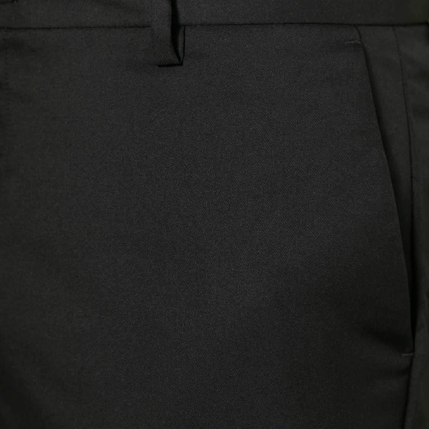 Amazon Essentials Herren Flatfront-Anzughose in schmaler Passform, Schwarz, 33W / 32L