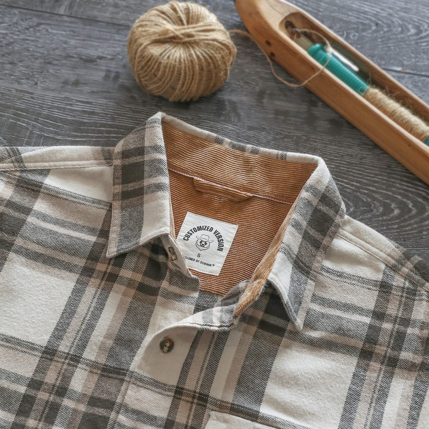 Dubinik® Flanellhemd Herren Kariert Flanellhemden Langarm Casual Button Down Freizeithemd Mit Brusttasche Normal Passform