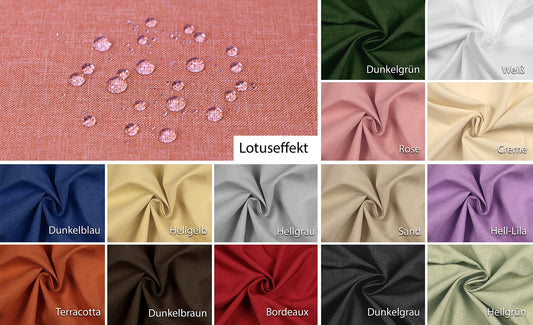 BEAUTEX fleckenabweisende und bügelfreie Tischdecke - Tischtuch mit Lotuseffekt - Tischwäsche in Leinenoptik, Eckig 90x90 cm, Weiss