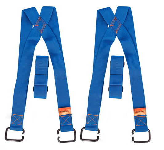SafeCore - Tragegurte Umzug 2 Personen, Möbel Tragegurt für den Sicheren Transport von Möbeln, Haushaltsgeräten und Anderen Gegenständen, Belastung bis 450 kg, Spannweite von 3 m - Model 1
