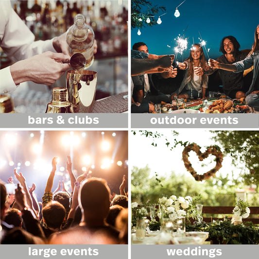 MATANA 20 Premium Transparente Plastikteller mit Silberrand, 26cm - Mehrweg Kunststoffteller, Partyteller Silber für Hochzeiten, Geburtstage, Partys - Elegantes & Stabiles Partygeschirr