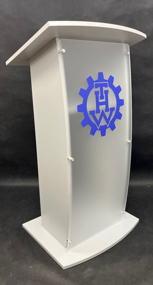 Rednerpult mit Logo und Acrylglas - ROME