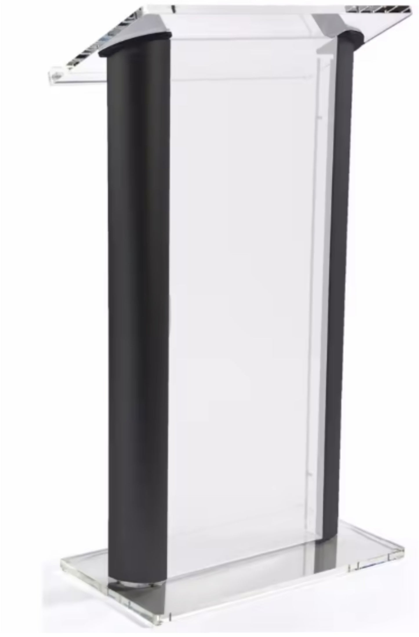 Rednerpult BERLIN – elegantes Rednerpult aus Aluminium und Acryl