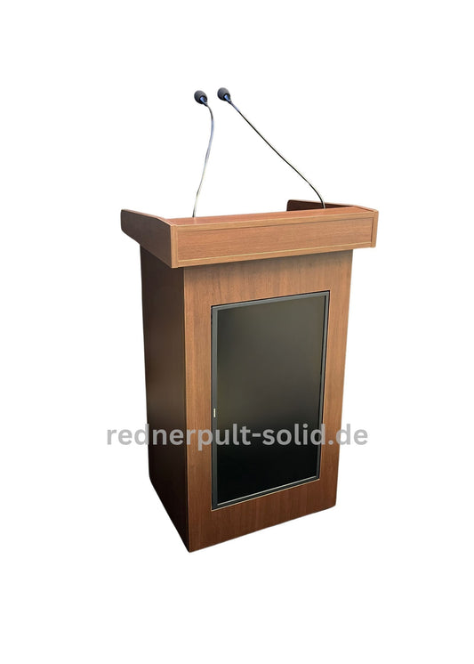 Rednerpult mit Display und Touchscreen – Ideal für Konferenzen und Präsentationen, Modell CRACOW