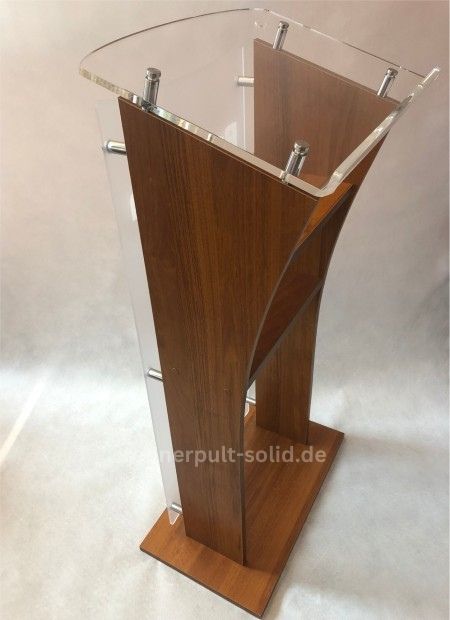 Konferenzpult aus Möbelplatte mit Acrylglasfront - BARCELONA II